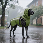 Dog Raincoat Waterproof Raincoats for Dog Reflective Dogs Rain Jackets with Hood Hoodie Pet Rain Poncho Coat for Small Medium Large Dogs Puppies S-XXL (Green, S)