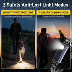 Dog Shock Collar 2 Dogs(15-150lbs) with Flashing Light for Night Walks,4500FT Dog Training Collar Adjustable Pitch Beep(1-8), Vibration(1-16), Safe Shock(1-99), and Keypad Lock