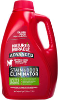 Nature’s Miracle Advanced Dog Stain & Odor Eliminator, Severe Mess, 1 gal | Enzymatic Cleaner Eliminates the Toughest Dog Messes, For Use on Multiple Surfaces, Safe For Pets and Home*, Fresh Scent