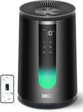 DREO Smart HEPA Air Purifier for Home, AHAM VERIFIDE Air Cleaner for Bedroom, Pets, Smoke, Dust, Pollen & Odors, Wi-Fi/Voice/Alexa, PM2.5 Monitor, Auto, Turbo, Quiet Sleep Mode, DR-HAP008S (Dreo 338S)