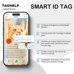 Peace of Mind Cat Collar 2-Pack: QR Code Tag with Permanent Online ID + Breakaway Reflective Collar, Scan for Immediate Contact if Lost (Pink & Black)