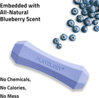 Playology Dog Toys | Squeaky Chew Stick for Large Dogs | Blueberry Scented Jumbo Fetch Toy | Squeaky Dog Chew Toy