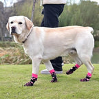 KOOLTAIL Valentines Dog Socks Shoes Costume to Prevent Licking Paws, Winter Dog Boots & Paw Protector for Hardwood Floors Anti Slip,Traction Control Grip Booties for Small Medium Large Senior Dogs, SM