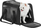 PETSFIT 19 x 12 x 12 Large Cat Carrier | Roomy Escape-Proof Cat Car Seat, Safe Driving, Lockable Zippers & Safety Tether, Soft-Sided Travel Carrier