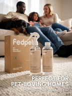 Pet Odor Eliminator Spray & 10X Concentrate Kit - Makes 110oz Total - Professional Bio-Enzyme Deodorizer for Dog Cat Urine, Litter Box, Rabbit Cages - Orally Non-Toxic - Clary Sage