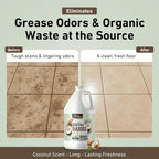 Creative Scents Multipurpose Enzyme Cleaner & Odor Remover | Super Concentrated for Floor, Carpet, Drain | Pet Urine Odor Eliminator | Enzyme Cleaner for Cat Urine & Dog Poop | 1 Gallon - Coconut