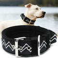 Dog Collar for Large Dogs,2 in Wide Heavy Duty,Pressure-Relief Padded, E-S | Professional Protection for Large and Giant Breeds,Handle for Control,Stainless Steel Buckle Ultra Safety,17-20 in