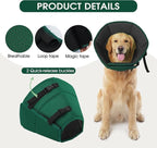 Dog Cone Collar After Surgery for Medium Dogs, Adjustable Soft Recovery Cone for Dogs to Stop Licking Biting, Comfortable Pet Elizabethan Alternative for Wound Healing