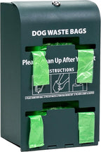 Zero Waste USA - Jumbo Tie-Handle Pet Waste Bags, 2,400 Count, 8 Rolls | Extra durable tie-handle dog waste bags, jumbo rolls fit Poopy-style dispensers, 5" gusset, 7" x 15" large leak-proof bags
