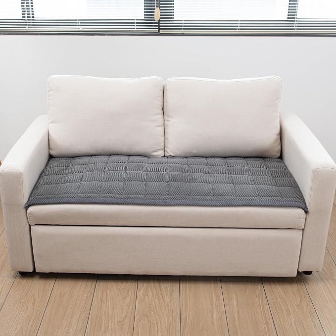 Pet Couch Covers,Couch Cover for Dogs Washable,Anti Slip Dog Sofa Covers Couch Protector Sofa Mat,Seat Cover,Dog Mat,Pet Pad for Furniture 1 Piece (Gray, 21''x39''/Rectangular)