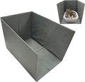 Cat Litter Box Enclosure Splash Guard Large Foldable Removable Mat, Tall for Litter Contained High Side Out Litter Box Keeping Litter Off Floor Easy Clean (26.4 * 21.3 * 16.5 inch)
