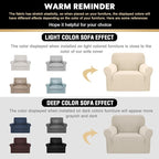 Stretch Chair Cover Chair Slipcovers with Arms 1-Piece Chair Sofa Slipcovers or Living Room Non Slip Armchair Cover Furniture Protector Dogs Pet Friendly(Armchair, Biscotti Beige)