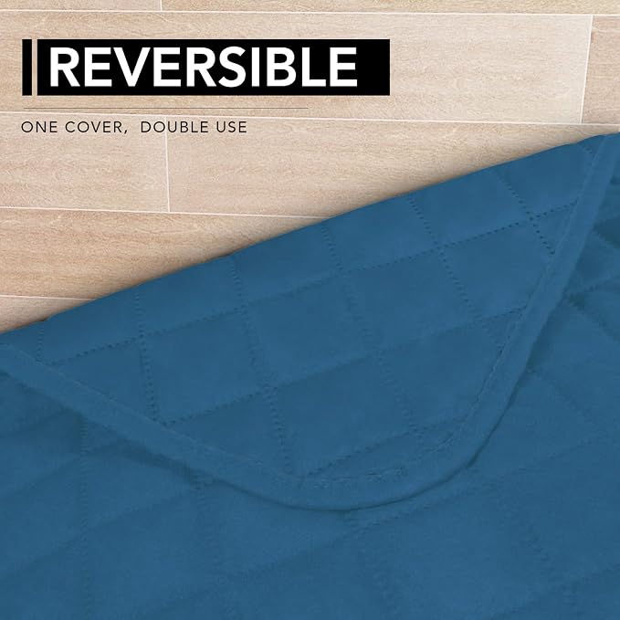 Easy-Going Sectional Couch Covers for Dogs L Shape Sofa Cover Reversible Sofa Slipcover Chaise Lounge Cover Furniture Protector Cover for Pets Dog Cat (42 x 52 inches, Peacock Blue/Peacock Blue) | Soft Sofa Slipcover For Dogs, Fits Left/Right Chaise Lo...