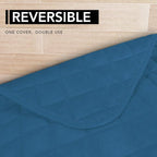 Easy-Going Sectional Couch Covers for Dogs L Shape Sofa Cover Reversible Sofa Slipcover Chaise Lounge Cover Furniture Protector Cover for Pets Dog Cat (42 x 52 inches, Peacock Blue/Peacock Blue) | Soft Sofa Slipcover For Dogs, Fits Left/Right Chaise Lo...