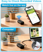 Cat Camera Collar with Phone APP & 1080P HD Video Record,XS-Size Pet POV Cam for Cats & Small Dogs,Mini Small Sports Video Cameras for Pets(Included 8GB SD Card),Pet Supplies Gift for Pet Owners