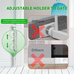 Upgraded Retractable Baby Gate for Stairs, 33"Tall Expands 55"Wide Ideal Safety Solution Dog Gate for Stairs Doorways Hallways Indoor Outdoor Mesh Baby Gate Retractable Screen Door(White,86CMx140CM)