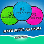 Hyper Pet Flippy Flopper Flying Disc Soft Dog Toy 9 Inch, Floats, 5 Pack | Safe on teeth for all breeds, stays on the water surface for pool and lake fetch games, colors may vary with every order