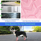 MIGOHI Breathable Dog Shoes for Small Dogs,Small Dog Boots & Paw Protectors for Summer Hot Pavement Hardfloors with Anti Slip Waterproof Rubber Grip Sole,Dog Booties for Indoor Outdoor Walking Running