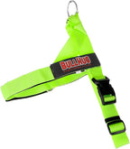 BULLHUG Adjustable Dog Harness– No Pull, No Choke – for English Bulldogs, French Bulldogs, Pugs & Broad-Chested Breeds – Easy, Safe Walks (NEON Green, Medium)