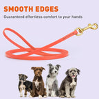 Viper Biothane K9 Working Dog Leash Waterproof Lead for Tracking Training Schutzhund Odor-Proof Long Line with Solid Brass Snap for Puppy Medium and Large Dogs, 15ft Coral