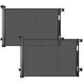 2PCS Retractable Baby Gates, Mesh Dog Gate for Doorways, 33.6" Tall, Expands to 55" Wide,Pet Safety Essential Fit for Baseboards, Wide Toddlers Gates for Hallways, Indoor & Outdoor,Black