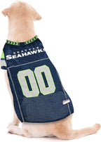 Pets First NFL Seattle Seahawks Dog Jersey, Size Large, Football Shirt Costume for Pet, Dog Sports T-Shirt, NFL Team Clothing for Cats, Licensed Pet Apparel Available in 7 Sizes and 32 Teams