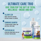 Command Medicated Dog Shampoo for Itchy Skin, Anti-Itch Relief for Allergies and Dry Skin, Healing Soothing Pet Care Formula (12 oz)