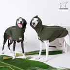 Waterproof Dog Raincoat, Hooded Raincoat for Dachshund Whippet Small Medium Large Dogs, Adjustable Dog Rain Coat Jacket (02 (Dachshund 10-16lbs))