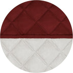 PureFit Reversible Quilted Couch Covers for Dogs Loveseat Sofa Cover 54" | Red/Ivory, Water Resistant Couch Protector, Washable Pet Couch Cover with Non Slip and Elastic Straps For Kids