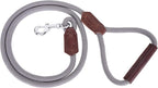 Mile High Life Dog Leash with Genuine Leather Handle, 6 FT/5 FT/4 FT | Leather Grip Rope Leash, Heavy Duty 360° Swivel Metal Clasp, for Small Medium & Large Dogs