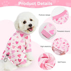 Bienbee Dog Pajamas, 4 Pack Adjustable Onesies for Small to Large Dogs S | Dog Shedding Suit with Soft Fabric, Breathable & Stretchy, and Adjustable Back Length for Sleeping Lounging and Daily Use