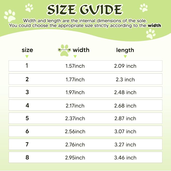 Dog Shoes for Large Dogs, 360°Anti Slip Medium Dog Boots & Paw Protectors Winter Snowy, Waterproof 4Pcs Dog Booties with Reflective Strips (Size 1: 1.57''x2.09''(W*L), Green)