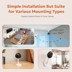owltron Indoor Security Camera, 2K Cameras for Home Security | Motion Detection, Pet Cam & Baby Monitor with Night Vision, 2.4 GHz WiFi Two-Way Talk, Cloud/SD Storage,Compatible with Alexa