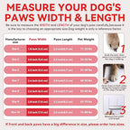 All-Weather Dog Boots for Paw Protection-Durable Dog Booties for Hot Pavement, Snow, Hiking | Non-Slip Sole & Adjustable Straps Outdoor Pet Shoes(red,4#)