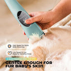 AngFan Professional Dog Clippers for Thick Coats Grooming Kit | Heavy Duty High Power,5-Speed 7200RPM,Cordless,Durable Metal Guide Combs,4.5H Long Runtime