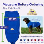 SurgiSnuggly Veterinary Invented Dog Surgical Recovery Suit for Female Spay or Male Dogs Neuters Onesie,Cone Alternative, Original Onesie Bodysuit for After Surgery Small, Medium, Large Dogs BL 2XL S