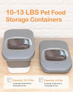 10-13 Lbs Dog Food Storage Container,Collapsible Dog Food Container | Pet Food Storage Container with Airtight Lid,Pet Food Scoop,Cat Food Storage Dry Food for Dog,Cat and Other Pets