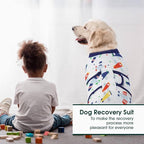 Kuoser Recovery Suit for Dogs Cats, Soft Dog Surgery Suit Female Male Spay | Professional Dog Onesie for Surgery, Substitute E-Collar & Cone, Prevent Licking Dog surgical suit Pet Neuter Suit