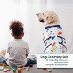 Kuoser Recovery Suit for Dogs Cats, Soft Dog Surgery Suit Female Male Spay | Professional Dog Onesie for Surgery, Substitute E-Collar & Cone, Prevent Licking Dog surgical suit Pet Neuter Suit