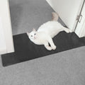 Carpet Protector for Pets Cat Carpet Protector for Doorway, Anti Scratch Under Door Cat Scratch Protector Mat, Easy to Cut Plastic Stopper (Black, 3.6FT-1pack)