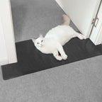 Carpet Protector for Pets Cat Carpet Protector for Doorway, Anti Scratch Under Door Cat Scratch Protector Mat, Easy to Cut Plastic Stopper (Black, 3.6FT-1pack)