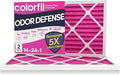 14x24x1 Air Filter (2-Pack) | Made in the USA | Color Changing | Remove Cat and Dog Odor | MERV 8 for Pet Hair Dander and Dust | 13.75"x23.75"x0.75" Exact Size