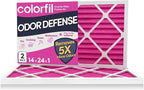 14x24x1 Air Filter (2-Pack) | Made in the USA | Color Changing | Remove Cat and Dog Odor | MERV 8 for Pet Hair Dander and Dust | 13.75"x23.75"x0.75" Exact Size