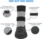 BEAUTYZOO Dog Socks to Prevent Licking Paws for Hardwood Floors Anti Slip, Dog Shoes Booties for Hot/Cold Pavement,Grippy Boots & Paw Protectors Traction Control for Small Medium Large Senior Dogs