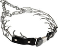 Herm Sprenger Prong Collar for Dog Training with Easy Quick Release Cliclock & ORing - German Made Dog Collar with Chrome Plated Steel 4mm Prongs for Extra Large Dogs (26-31" Neck)