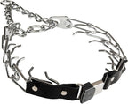Herm Sprenger Prong Collar for Dog Training with Easy Quick Release Cliclock & ORing - German Made Dog Collar with Chrome Plated Steel 4mm Prongs for Extra Large Dogs (26-31" Neck)