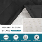 Turquoize 100% Waterproof Sofa Covers Chaise Lounge L Shape Sofa Protector Slip Cover Triple Non-Slip Sofa Slipcover for Chaise Sectional Couch Cover for Pets, Kids (Chaise, Black)