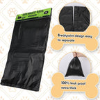 Ireer 5000 Pcs 50 Counts Pet Waste Bags Bulk, Dog Bags with Fit Hang Hole Easy Single Pull for Parks, Hoas Residential Use, Dog Waste Station, Compatible with Poop Station Dispensers (Black)