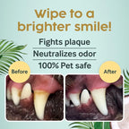 Cocopup Dog & Cat Dental Wipes, Coconut Oil Finger Toothbrush Cleaner | Coconut oil-infused finger wipes for dogs and cats; helps clean teeth, freshen breath, and wipe ears, nose, paws, and fur.