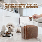 TBMax Dog Cat Food Storage Container 12-15 Lbs with Easy-Carrying Handles, Stackable Pet Food Dog Treat Container with Pop Up Lids, Airtight Food Storage Bin for Kitchen Organization